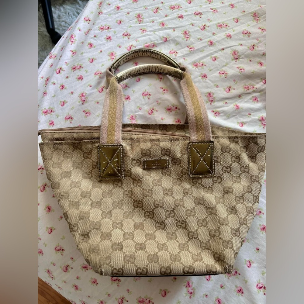 Gucci canvas pochette